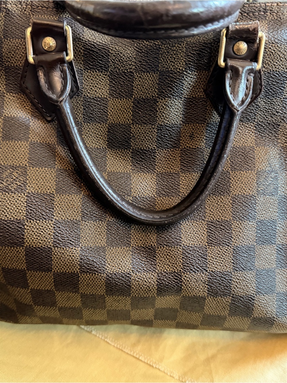 Authentic Louis Vuitton Speedy Damier 35 Largest Size